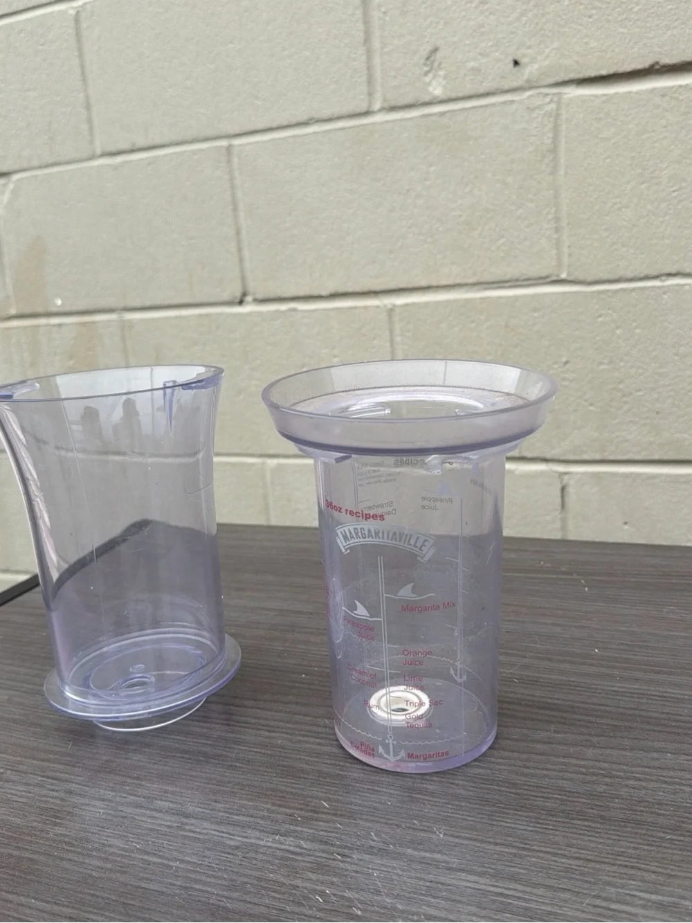 Genuine Margaritaville No Brainer Drink Measuring Mix Cup Frozen Concoction